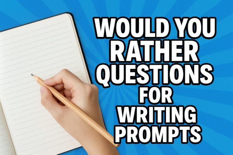 Would You Rather Questions for Writing Prompts